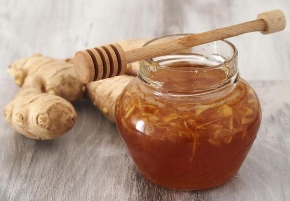 Natural honey combined with ginger root increases potency